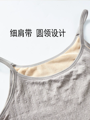 Áo thun ấm áp nữ dày cộng với nhung bó sát cơ thể mùa đông ấm quần lót cổ thấp mặc áo sơ mi chạm đáy - Áo ấm áo giữ nhiệt nam không tay Áo ấm