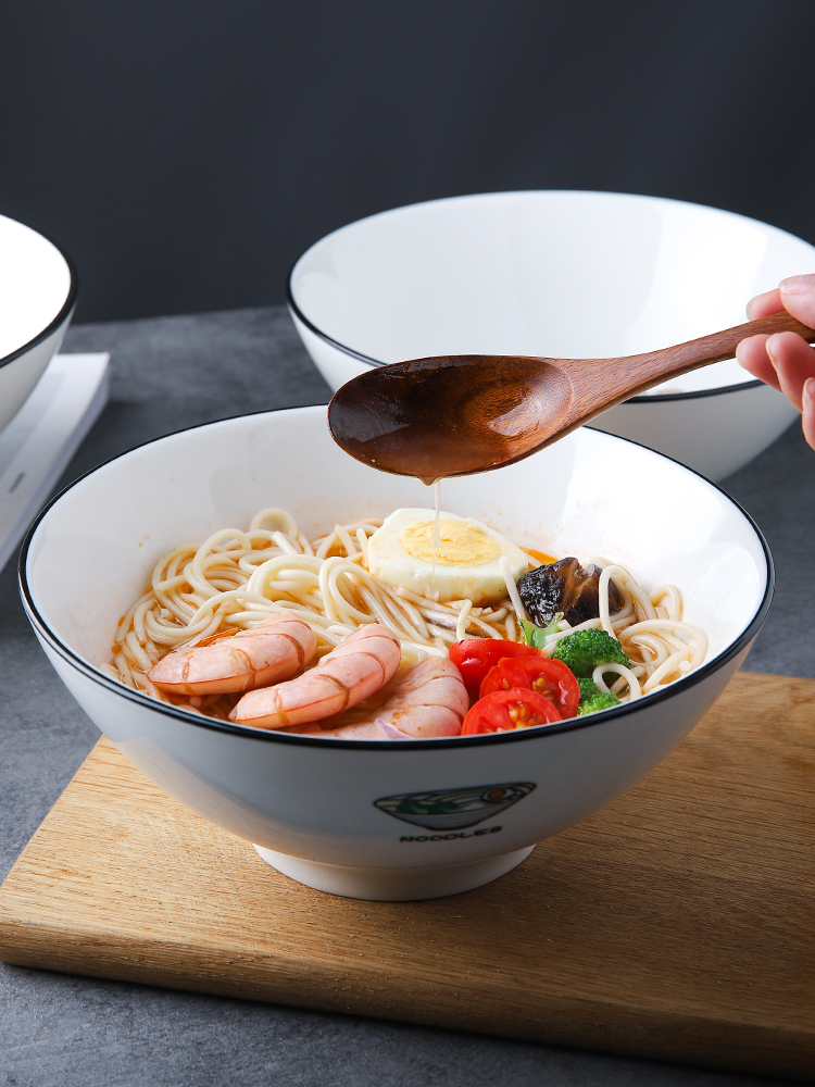 Selley Japanese household ceramic large rainbow such as bowl soup bowl hat to use mercifully is easy to clean such as with rainbow such as bowl of noodles bowl