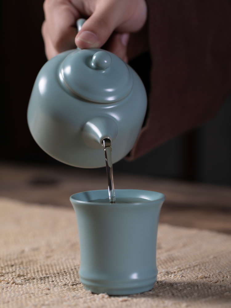 Jiangnan past your porcelain shamrock respecting virtues pot of kung fu in the teapot red ceramic tea set on your up single pot teapot