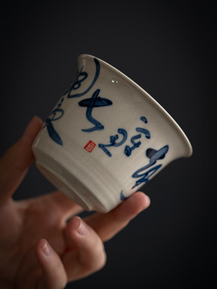 The Self - "appropriate content manual tureen cup bowl hand - made ceramic kung fu tea set porcelain high - end restoring ancient ways is not hot