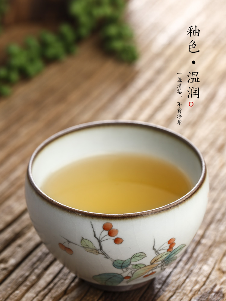 Pure manual your up kung fu tea set jingdezhen ceramic cups master cup sample tea cup single CPU hand - made pieces of tea