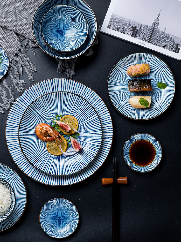 Jingdezhen ceramic dishes suit creative household eat bowl bowl Japanese dishes suit move ins of the wind