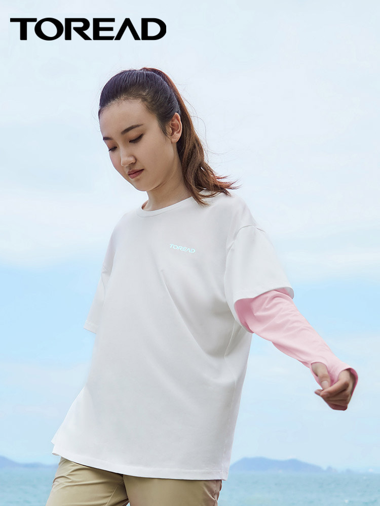 Toread 探路者 吸湿透气速干 女式假两件T恤 双重优惠折后￥99包邮 多色可选