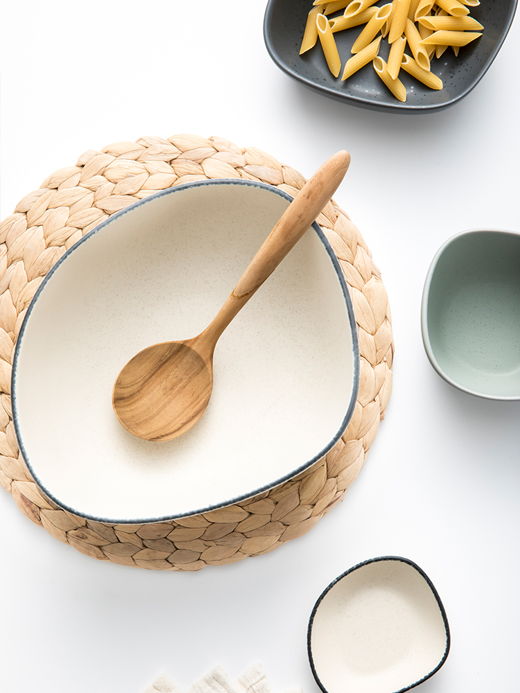 Namely material ceramic bowl of individual creativity Nordic home mercifully rainbow such as bowl noodles in soup bowl dishes eat rice bowls, lovely job