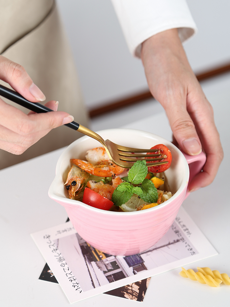 Creative drainage chick pointed expressions using bowl with handles an egg bowl move household ins wind ceramic bowl mixing bowl
