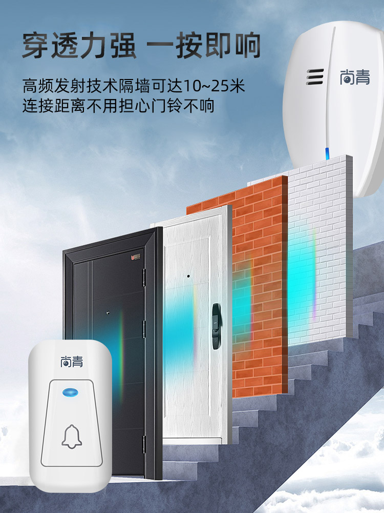尚青 无线门铃远距离呼叫器 图1