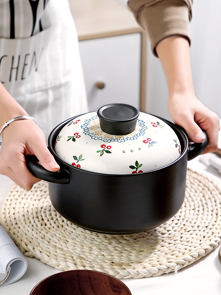 Casserole stew ceramic household high - temperature gas soup soup rice soup pot stew gas buner for small Casserole