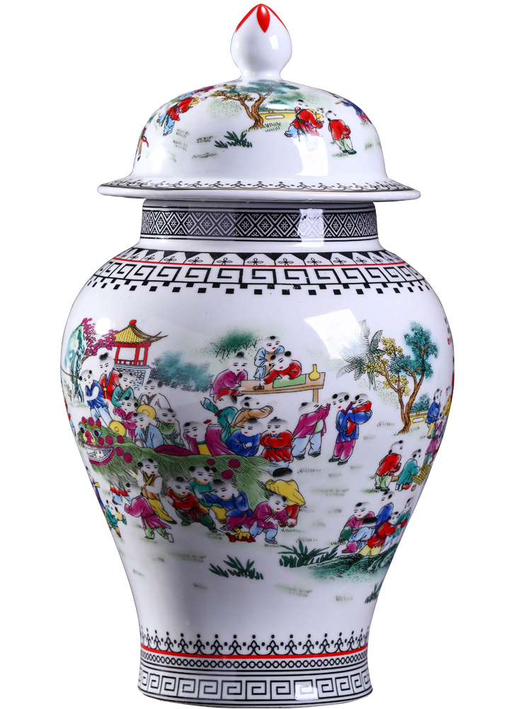 Jingdezhen ceramic bottle 2 jins of three jin of 5 jins home empty wine bottle wine mercifully wine medicine it sealed up with hide