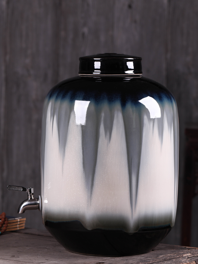 Jingdezhen up jars color glaze household seal it 15 pounds 25 kg pack mercifully hip flask wine bottle is empty as cans
