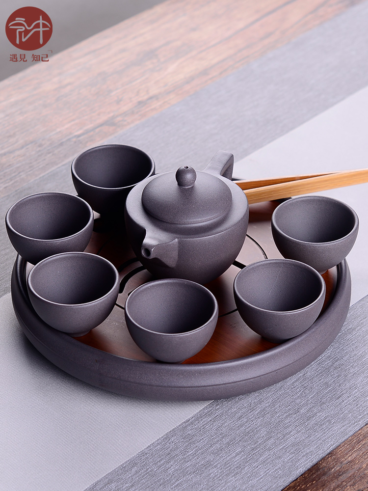 Macros in yixing it suit household kung fu tea set dry tea tray cups of a complete set of gift boxes in the teapot