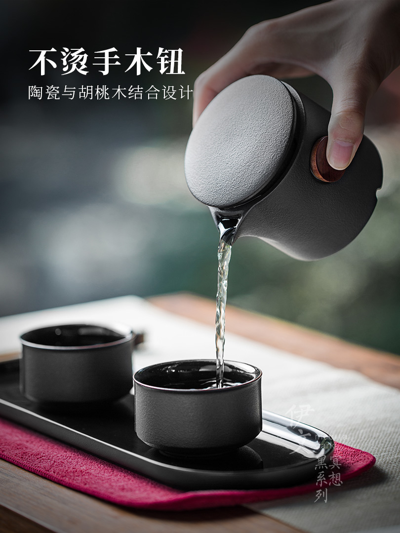Evan ceramic kung fu tea sets the teapot teacup contracted office dry terms plate of a complete set of small Japanese ceramics