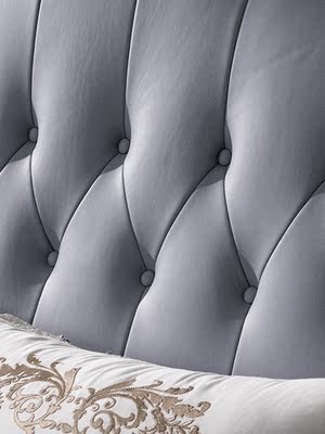 YILANG Yilang Gỗ rắn cao cấp Châu Âu 1,8 m chính giường đôi + đầu giường kết hợp nội thất phòng ngủ mẫu kệ tivi đẹp Bộ đồ nội thất