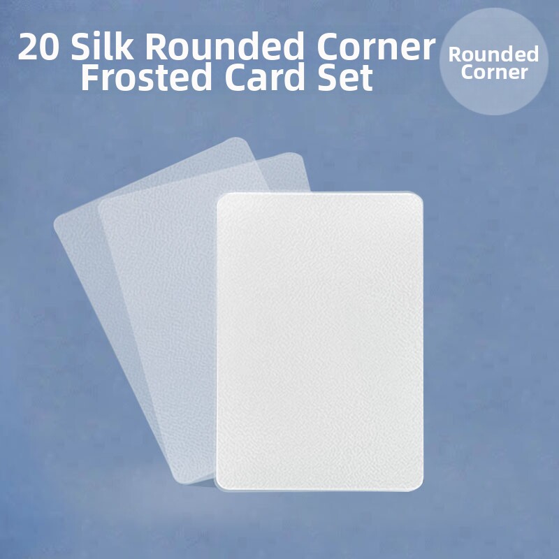 [20 silk rounded corner matte] thickened card sleeves, let your game cards  say goodbye to wear and tear!