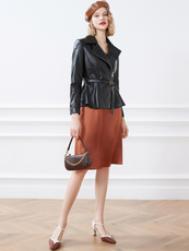 Кожаная куртка Тени Псалом женщин до