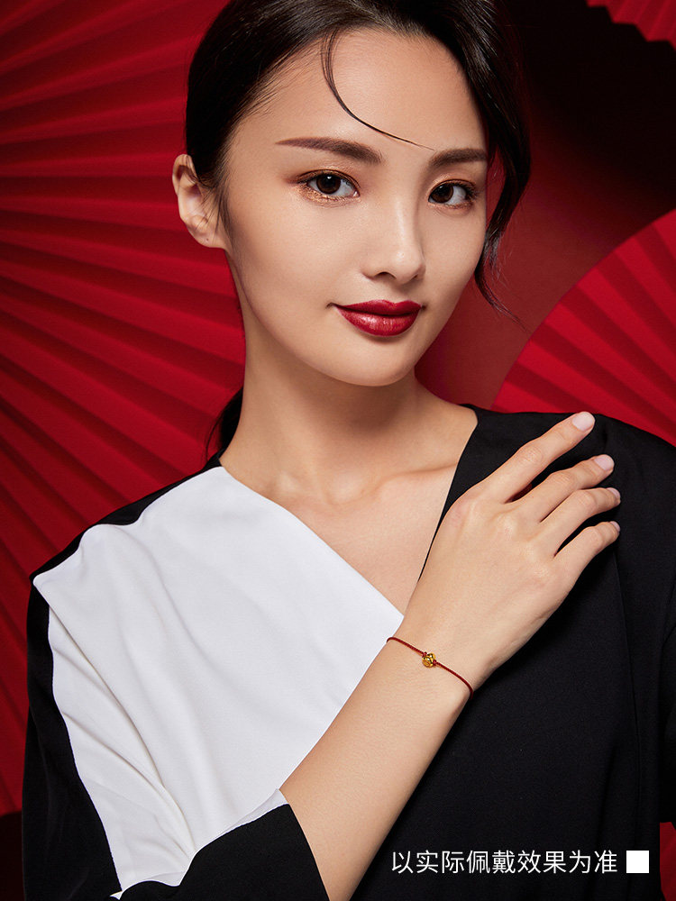 周大生 黄金珐琅转运珠手绳 天猫优惠券折后￥380包邮（￥450-70）