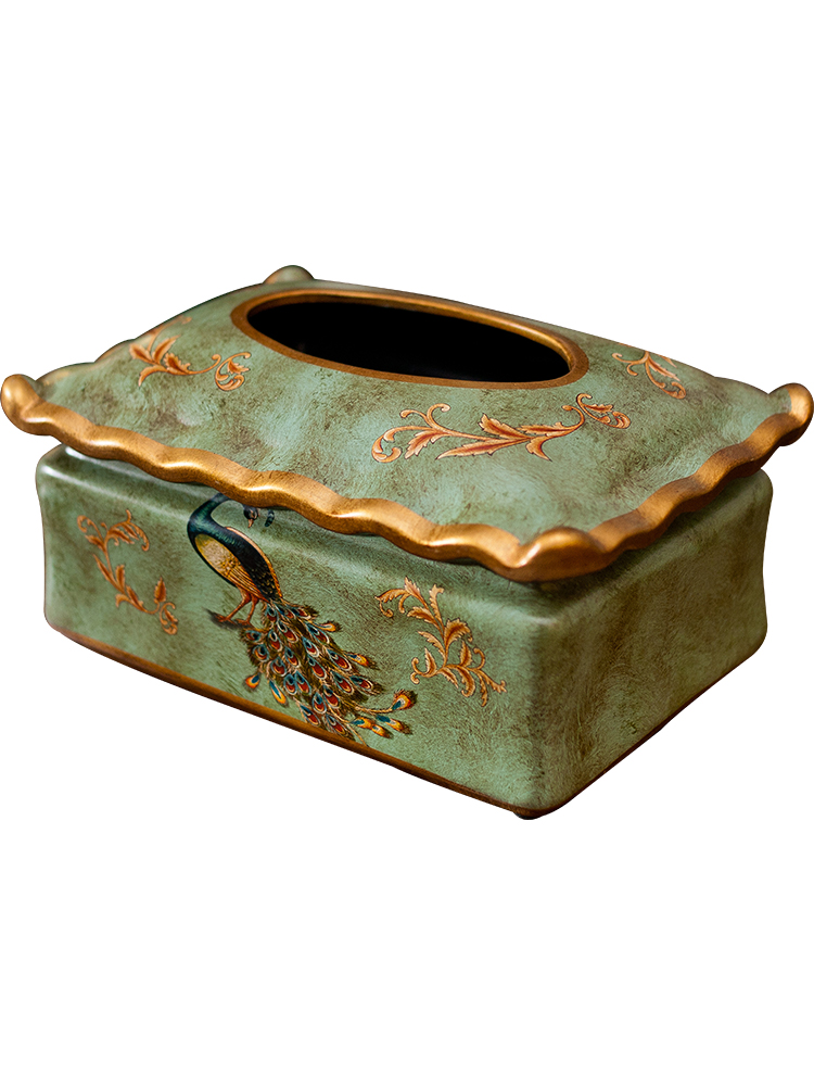 American country ceramic tissue box furnishing articles household act the role ofing is tasted creative Europe type restoring ancient ways is the sitting room tea table decoration box