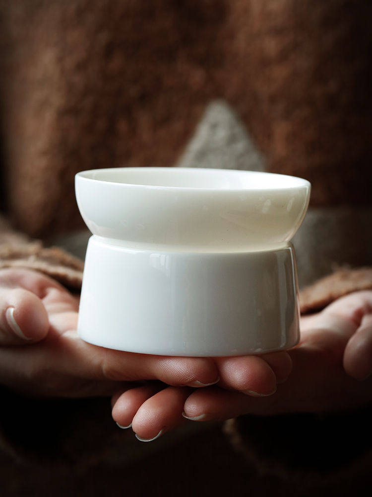 Jade JiaXin dehua porcelain) tea tea tea filters white porcelain tea hook exchanger with the ceramics filter tea tea strainer