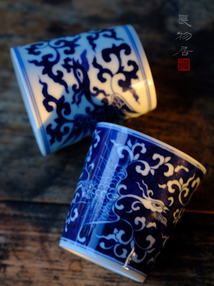 Offered home - cooked view taste cup hand - made porcelain grain porcelain cups in jingdezhen ceramic tea cup by hand