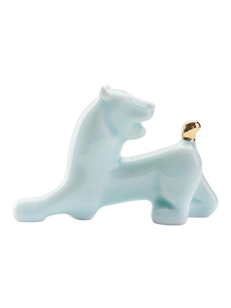 "Chinese zodiac tiger" furnishing articles day yi ceramic decoration accessories car inside the car tiger high - grade his domineering
