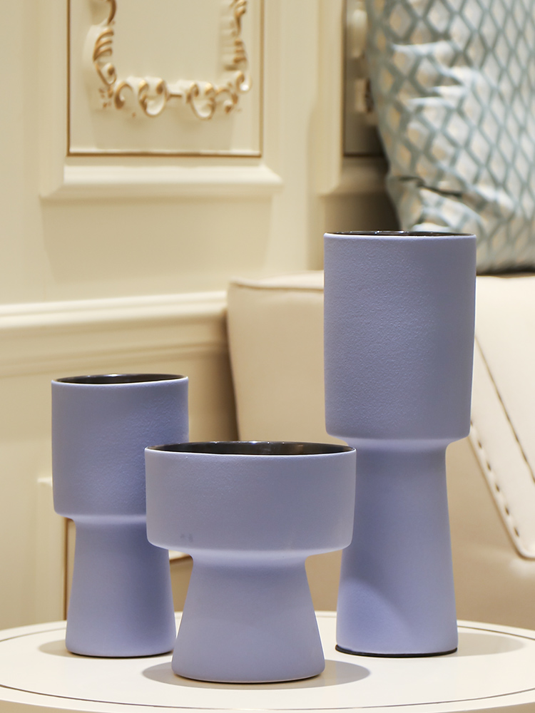 I and contracted Nordic mesa of art ceramic vases, flower implement simple fashion decoration decorative soft outfit example room
