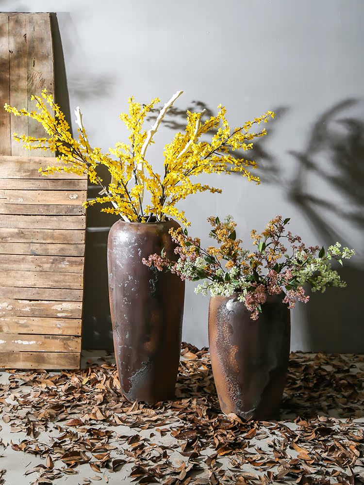 Jingdezhen ceramic vase restoring ancient ways is the sitting room between example thick TaoHua club cafe restaurant landing big furnishing articles