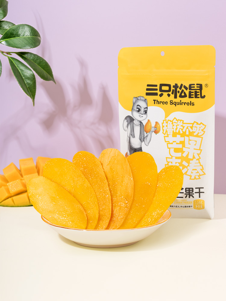 三只松鼠 芒果干 116g*3袋 聚划算双重优惠折后￥19.9包邮
