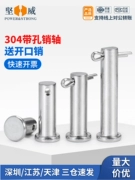 Thép không gỉ 304 Holed Pin trục đầu phẳng Pin trục hình trụ Pin định vị pin cố định M3M5M6M8M10-M20