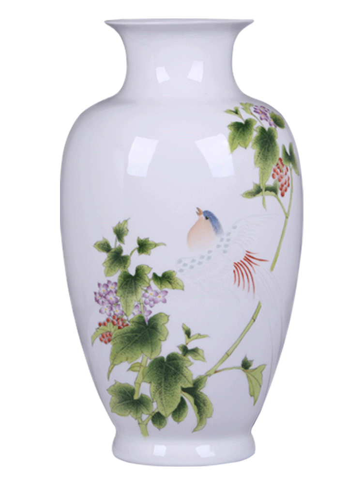 Jingdezhen ceramics furnishing articles hand - made vases, flower arranging living room TV ark, of Chinese style household handicraft ornament