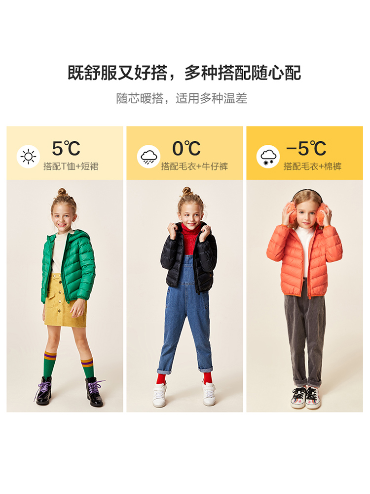 笛莎 女童短款羽绒服 有大码 图2