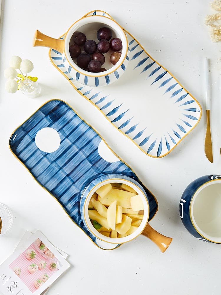 One Japanese creative breakfast table food web celebrity ins cup bowl plate dishes suit household wind, lovely children
