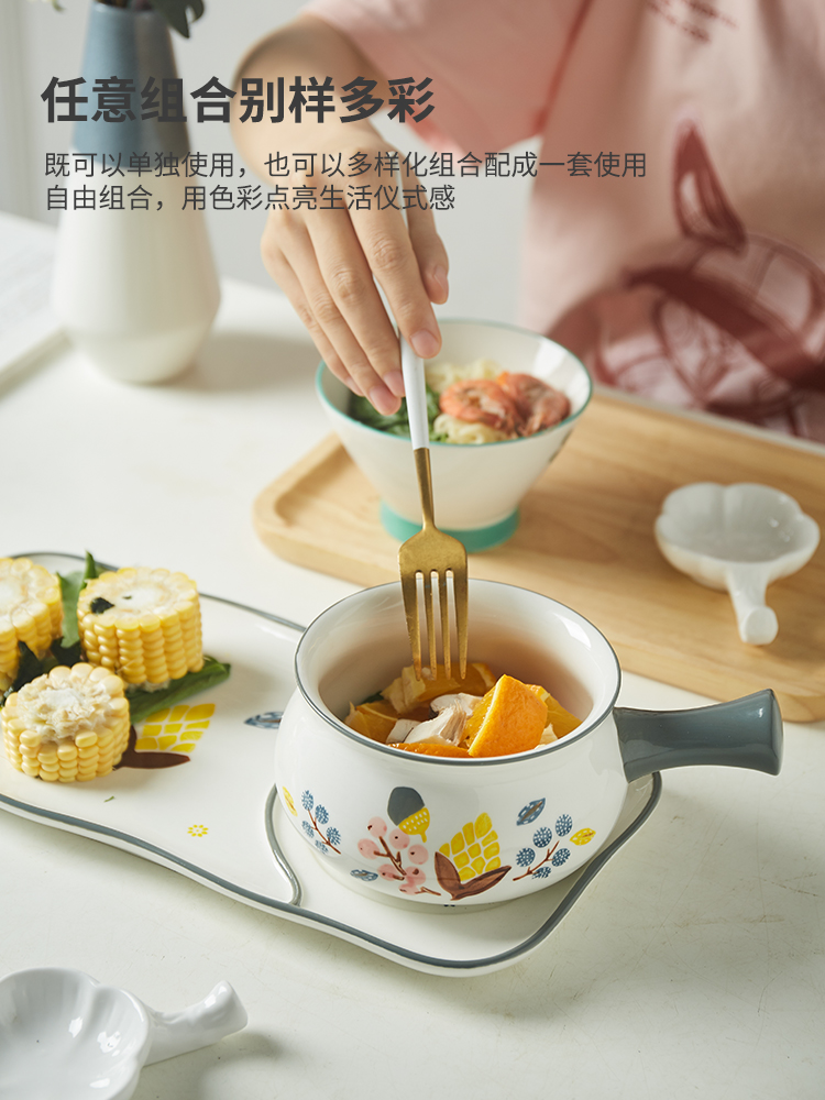 One creative food tableware suit bowl dish dish European - style single breakfast bowl of fruit salad bowl household move