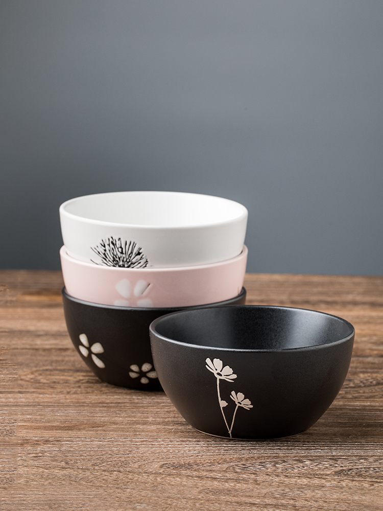 This porcelain Japanese ceramic bowl set combination of household jobs move individual creativity tableware rainbow such as bowl soup bowl dish bowl