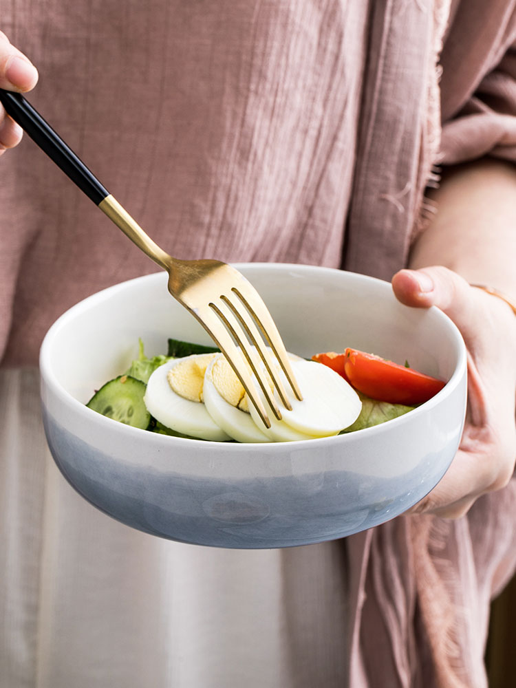 The Job of household ceramic bowl 5.5 inch porringer individual bowls of rice bowl dishes suit northern dishes for dinner