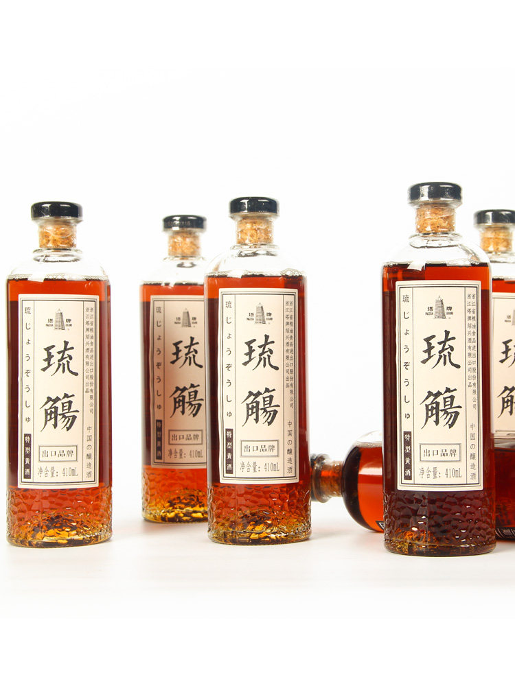 中华老字号 塔牌 清涟琉觴 出口特型黄酒 410ml*6瓶*2箱 双重优惠折后￥316包邮 赠塔牌白糯米酒500ml*2瓶
