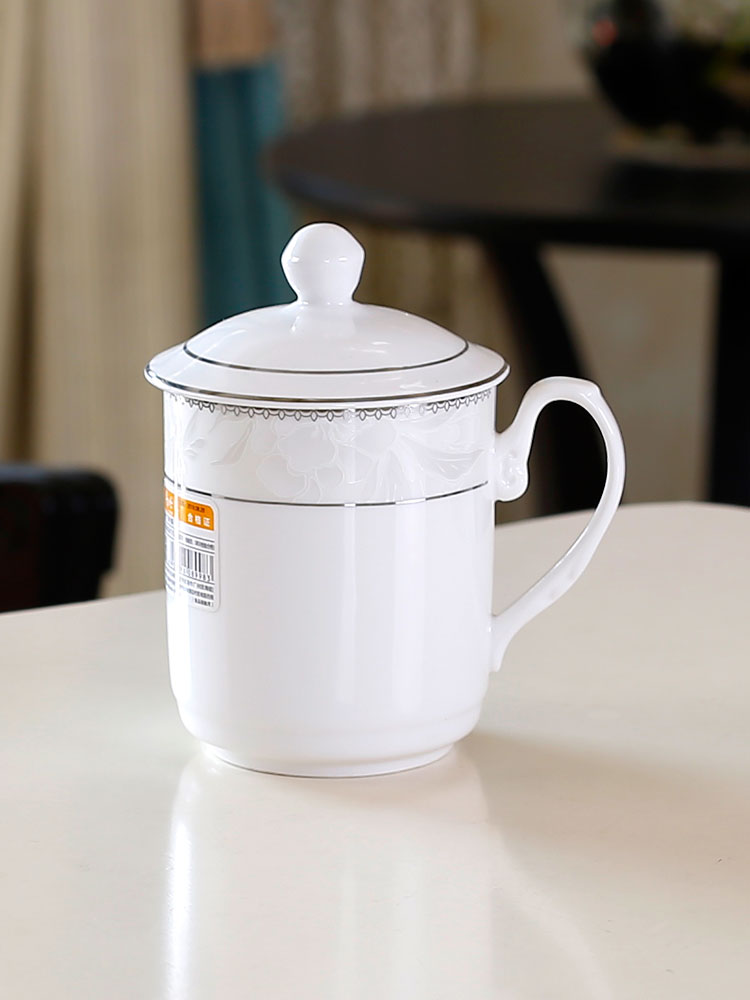 Ya cheng DE ceramic tea cup TD medium cup meeting office cup with cover with handle home business ideas