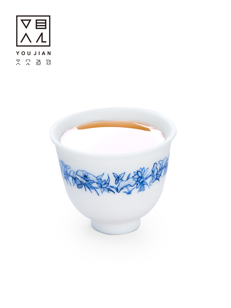 And creation of jingdezhen ceramic cups hand - made personal cup sample tea cup tea cup master cup kung fu tea cups