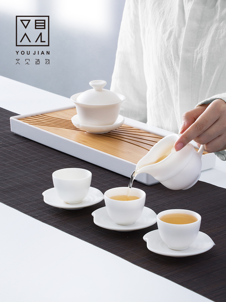 And creation of dehua white porcelain kung fu tea tea cup And cup size ceramic fair keller points tea tea