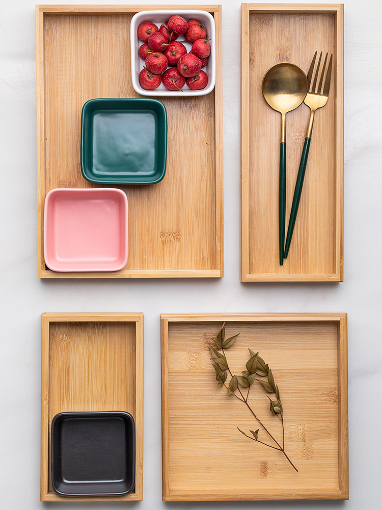 Eat fruit tray snack plate snack plate ceramic contracted household dry fruit bowl sitting room tea table frame 'lads' Mags' including nuts the receive a case