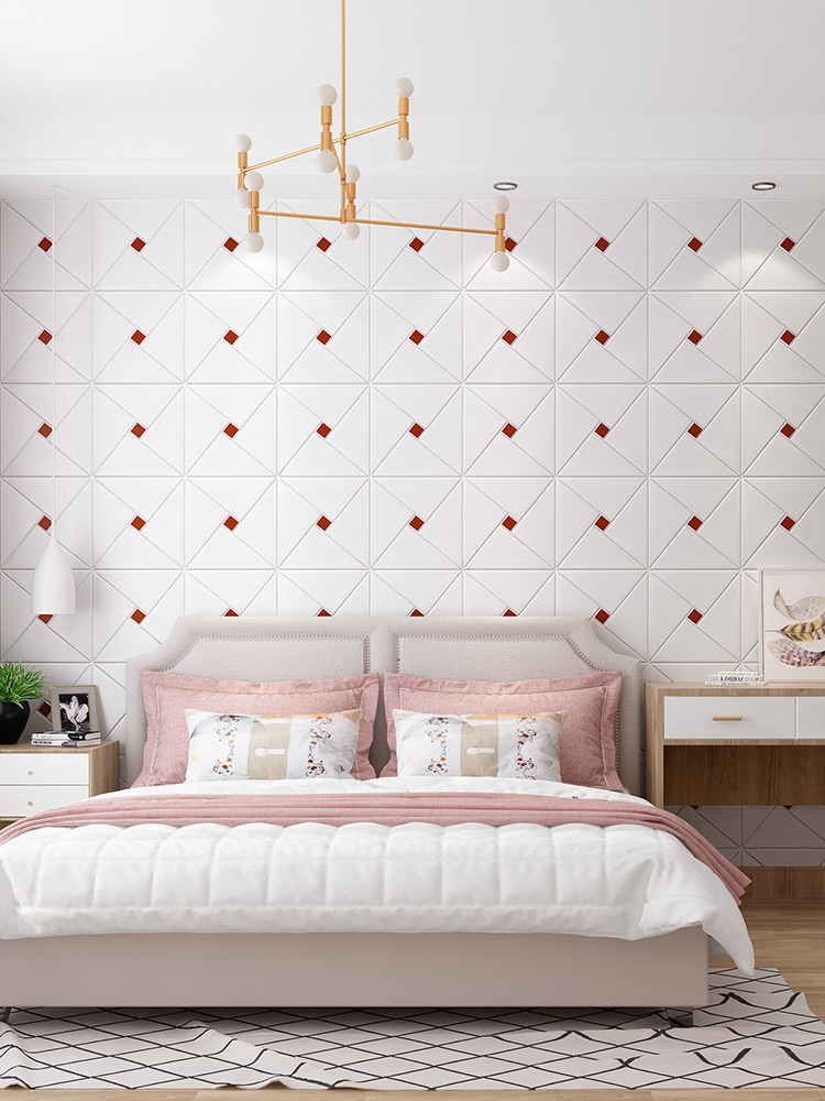 trang trí truyền hình bối cảnh trần treo phòng khách tường dán 3d dán tường ba chiều sáng tạo ẩm mốc lớn
