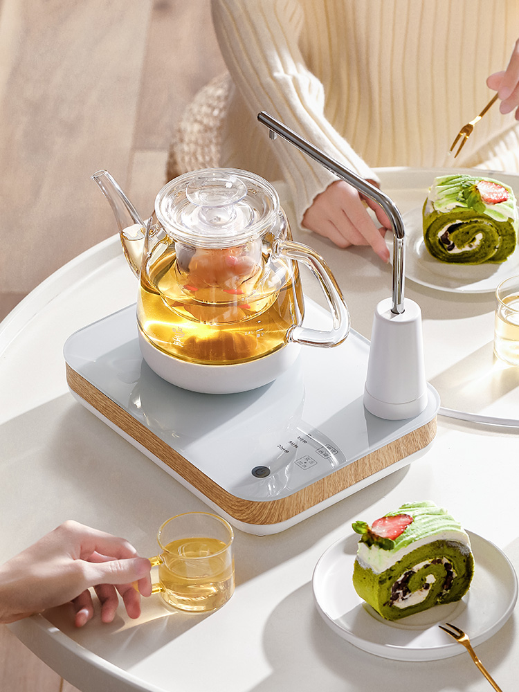 Water boiled tea ware home office on lamp automatic tea kettle small tea pot pot set furnace