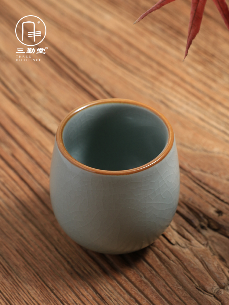 Three ru up market metrix who frequently hall cup kung fu tea cups of jingdezhen ceramic sample tea cup personal single CPU getting small cup only