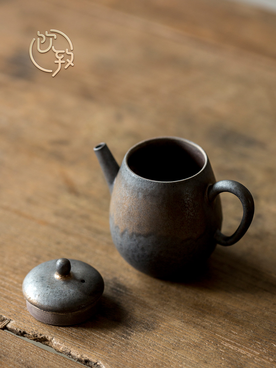 Ultimately responds to gold glaze teapot Japanese variable rough now restoring ancient ways people use miniature ceramic kung fu tea pot is small