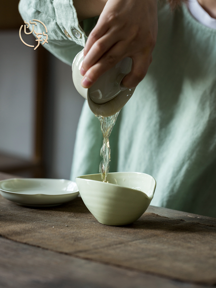 Ultimately responds to the six - party tea ware jingdezhen glaze household ceramics fair keller points and cup without the tea sea kung fu tea set