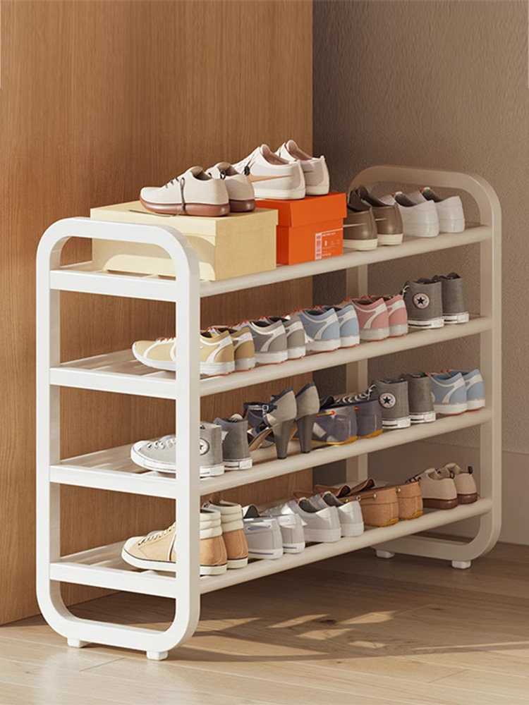 Hộ gia đình giá để giày sắt rèn nhiều lớp cửa ra vào trong nhà ký túc xá cho thuê nhà phải có tủ giày hẹp đơn giản giá để giày dép inox giá để giày