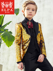 Костюм детский elpa儿童燕尾礼服宝宝花童礼服男童西装男套装主持人钢琴演出英伦