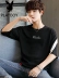 Playboy nam áo thun ngắn tay xu hướng mùa hè đầm lỏng sọc nửa tay mùa hè đáy quần áo nam - Áo phông ngắn áo thun nam cổ tròn Áo phông ngắn