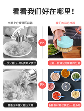 Вырезать наркотиков 迷你蒜泥神器切压拉蒜捣蒜器蒜蓉手动蒜泥器小型搅打搅碎机绞肉机