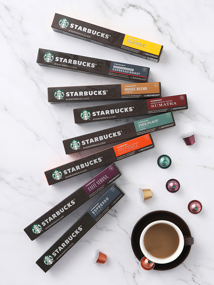 Starbucks 星巴克 Nespresso 胶囊咖啡 星意臻选 10粒*8口味盒装 多重优惠折后￥257.98包邮