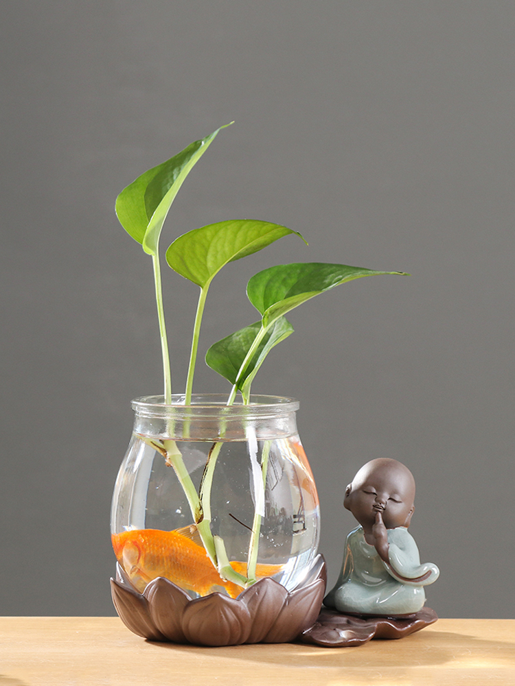 Classical the young monk flower implement home furnishing articles creative move anthurium ceramic vase hydroponic flower pot container
