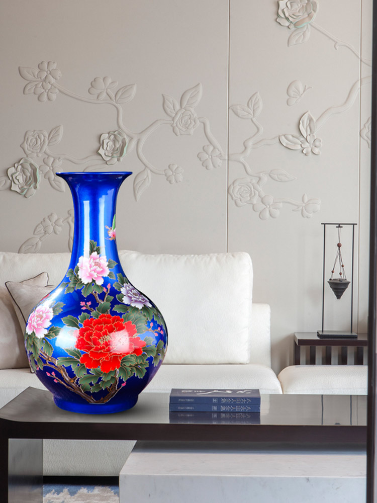 Leon porcelain jingdezhen ceramics, vases, flower arrangement of modern home living room TV cabinet decorative arts and crafts porcelain furnishing articles
